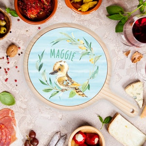 Kookaburra | Cheeseboard | Wood + Ceramic | Personalised!