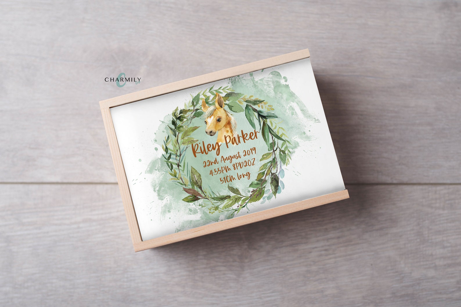 Horse Keepsake Box 3 Sizes Personalised Nonpersonalised Etsy