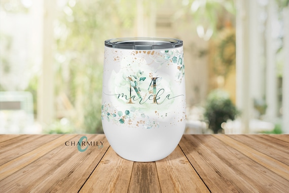 Evergreen | Stemless Wine Tumbler | 12 oz | Personalised or Monogram!