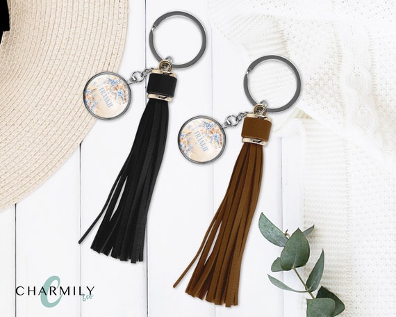 Bohemian Dreams Tassel Key Ring Keychain Handbag Bag Accessory Personalised Gift Birthday Present Boho Keyring Dangle