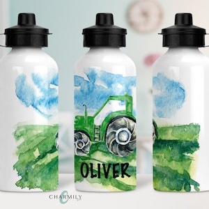 Tractor Aluminium Water Bottle | 600mls | Personalised | Non-Personalised