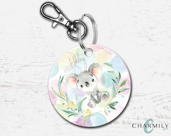 Koala Bag Tag | Personalised | Non-personalised | Wood | Aluminium