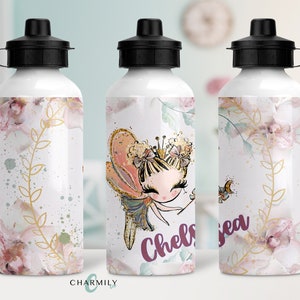 Fairy Aluminium Water Bottle | 600mls | Personalised | Non-Personalised