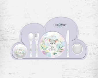 Koala Children&#39;s Dinnerware | Dinner Set | Personalised | Melamine | Dinnerware Separates also available!