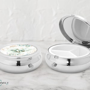 Evergreen Pill Box | Personalised | Monogram  | Daily Medication Storage