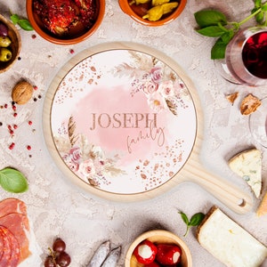 Strawberry Sundae Cheeseboard | Wood + Ceramic | Personalised! | Cheese Platter | Birthday Gift