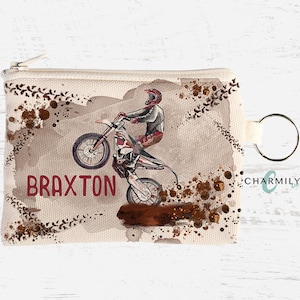 Dirtbike Madness Coin Purse | Personalised | Non-Personalised | Perfect gift to give with a gift card!