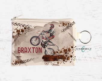 Dirtbike Madness Coin Purse | Personalised | Non-Personalised | Perfect gift to give with a gift card!