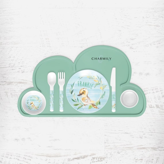 personalised childrens plate set