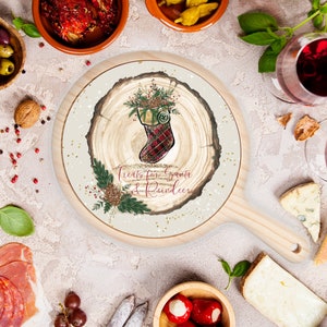 Rustic Christmas | Christmas Cheeseboard | Personalised for Santa
