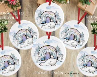 Arctic | Christmas Wooden Gift Tag
