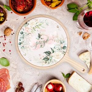 Fairytale Romance | Cheeseboard | Wood + Ceramic | Personalised! | Monogram | Age Milestone