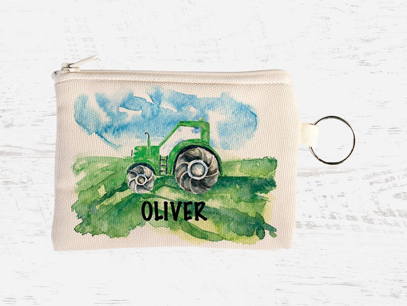 Tractor Coin Purse Personalised Non-Personalised zdjęcie 1