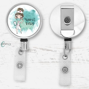 Nurse | Teal | Badge Reel | Personalised | Retractable lanyard | Key | ID Badge | Personalised Gift