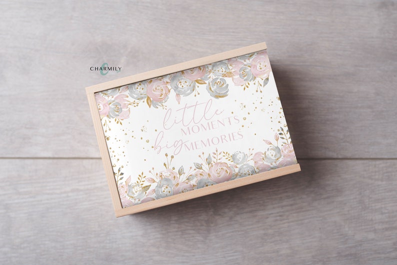 Pretty in Pink Floral Keepsake Box | 3 Sizes | Personalised | Non ...