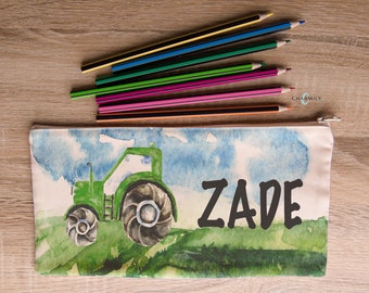 Tractor Pencil Case | Personalise with your name!