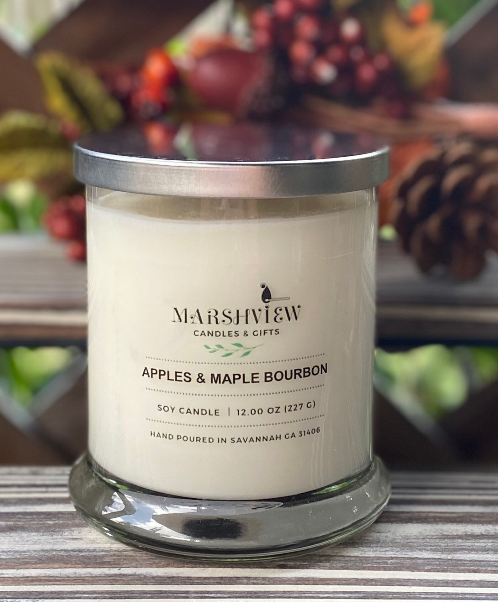 Apple Maple Bourbon Candle/Fall Scented Soy Candles Etsy