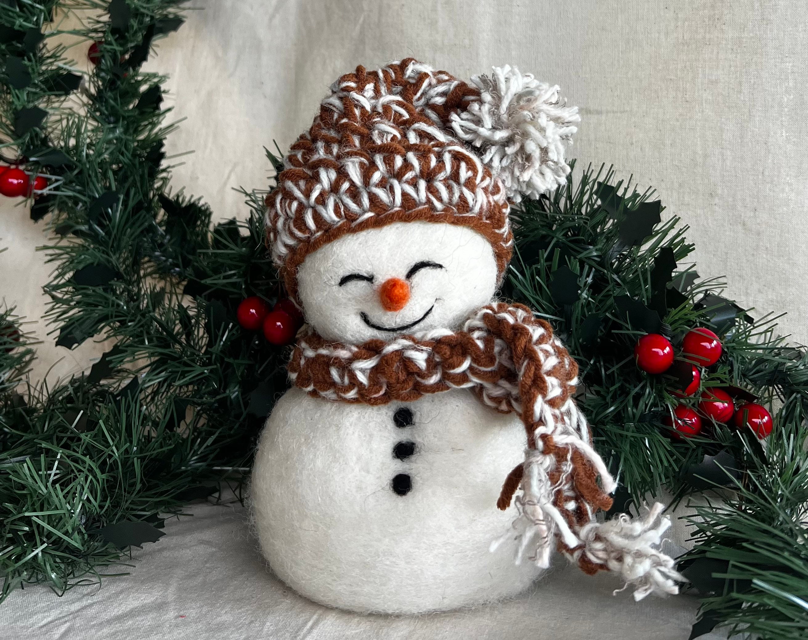 Muñeco nieve fieltro - Etsy