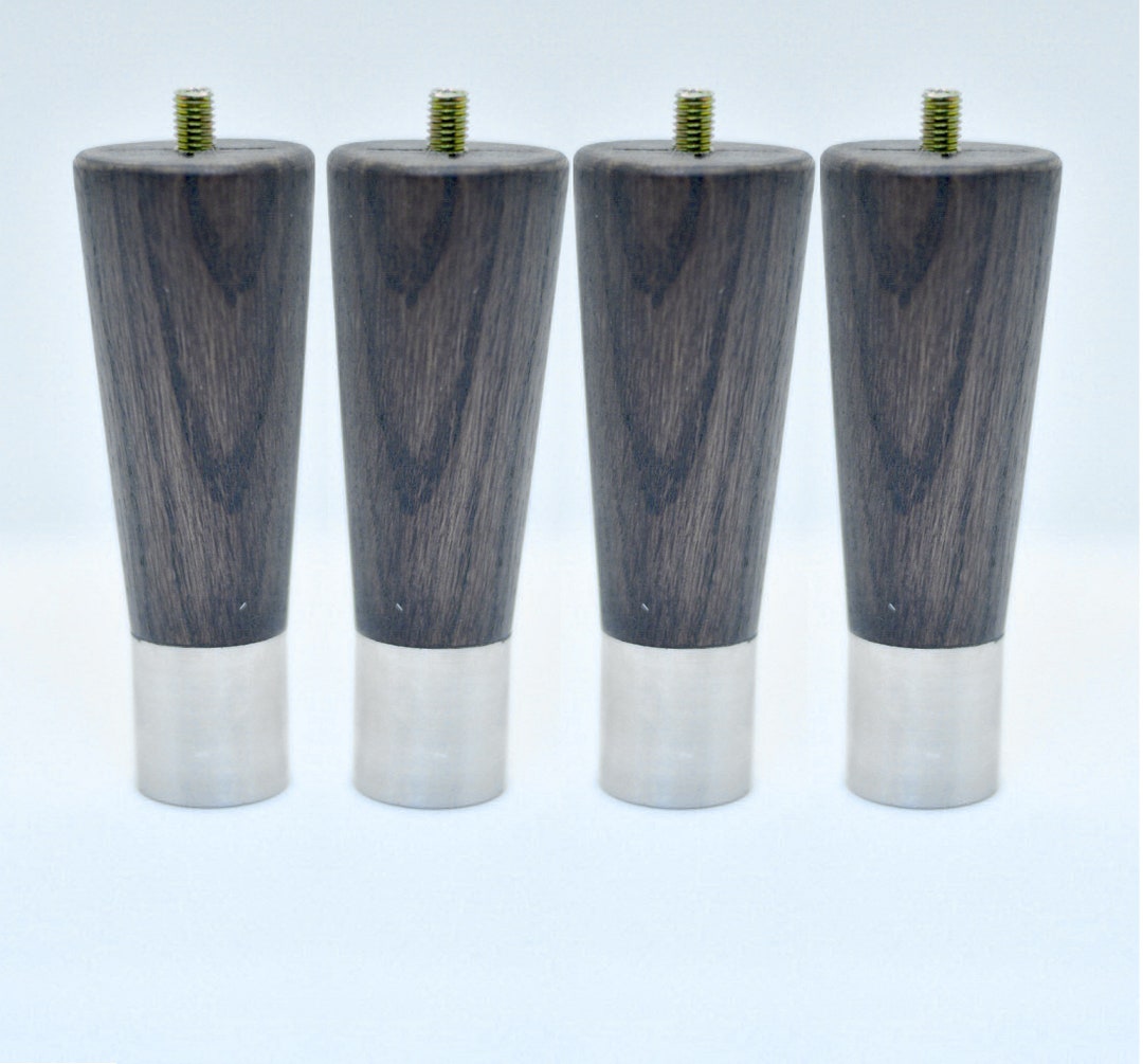 4 Tapered Wooden Furniture Legs Replacement/midcentury Modern Design
