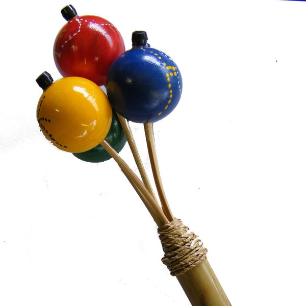 Colourful Ping Pong Shaker - Suitable for Adults and Children _ Fair Trade