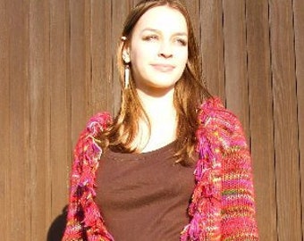 ladies shaggy cardigan
