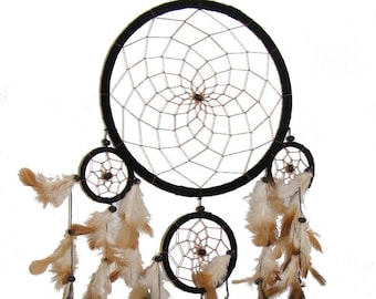 Beautiful Extra Large Black Native American Style Dreamcatcher Fair Trade