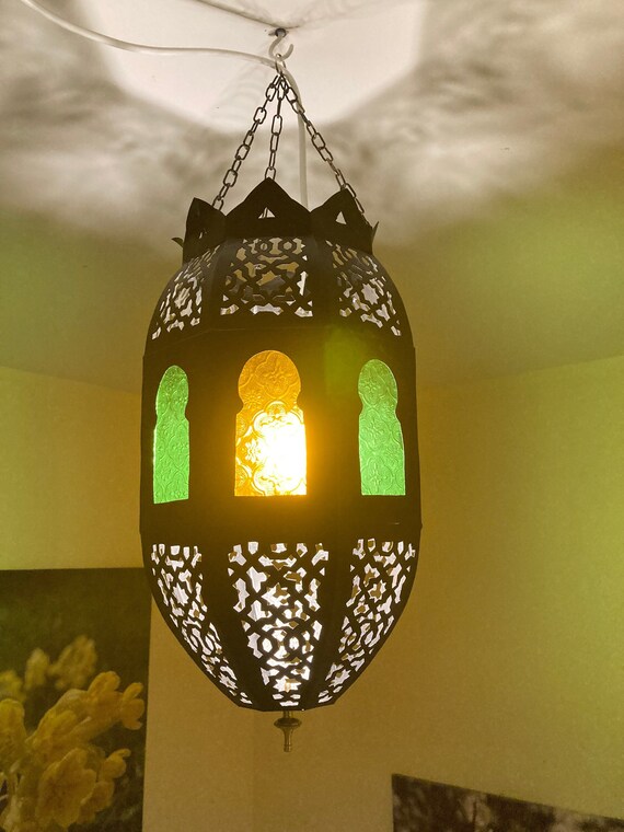 Large Traditional Moroccan Lampshade Authentic Handmade Metal