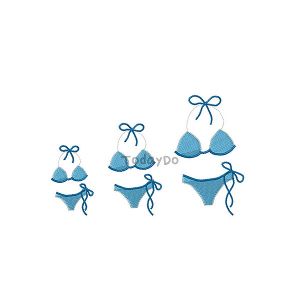 Mini Bikini Machine Embroidery Design-INSTANT DOWNLOAD-3 sizes