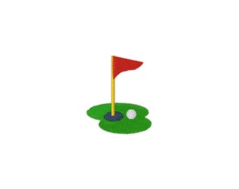Mini Golf Green Embroidery Design - 3Sizes - INSTANT DOWNLOAD - Embroidery File