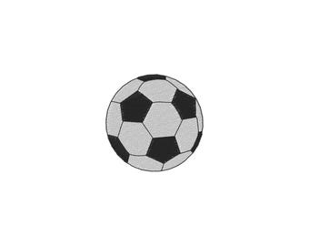 Mini Soccer Ball Machine Embroidery Design - 5Sizes - INSTANT DOWNLOAD - Embroidery File