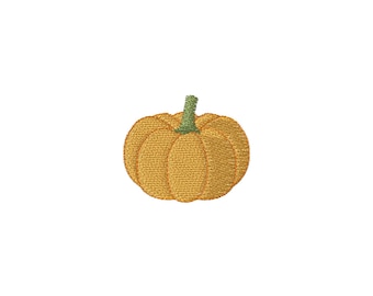Mini Pumpkin Machine Embroidery Design - 4Sizes - INSTANT DOWNLOAD - Embroidery File