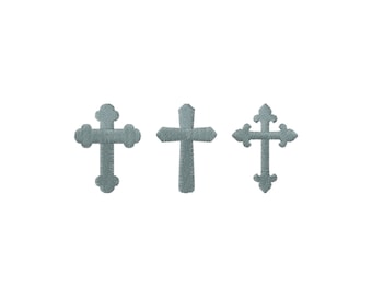 Mini Christian Cross Machine Embroidery Design - 3Designs & 3Sizes - INSTANT DOWNLOAD -Embroidery File