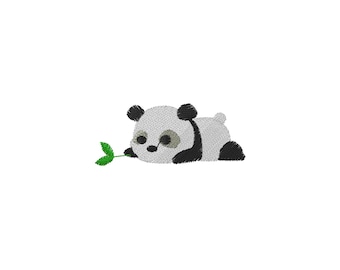 Mini Panda Machine Embroidery Design - 4Sizes - INSTANT DOWNLOAD - Embroidery File