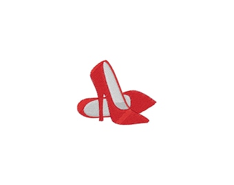 Mini High Heels  Machine Embroidery Design - 4Sizes - INSTANT DOWNLOAD - Embroidery File