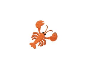 Mini kreeft borduurpatroon voor de borduurmachine - 3 maten - DIRECT TE DOWNLOADEN