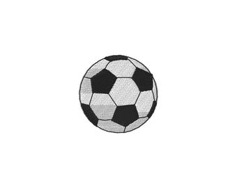Mini Soccer Ball Machine Embroidery Design - 5Sizes - INSTANT DOWNLOAD - Embroidery File