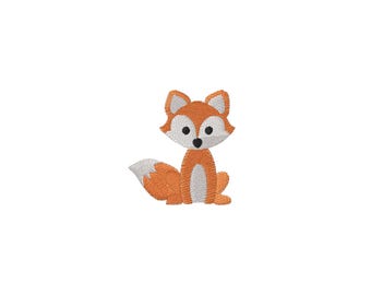 Mini Fox Machine Embroidery Design - 3Sizes - INSTANT DOWNLOAD - Embroidery File
