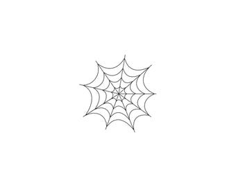 Mini Spider Web Machine Embroidery Design - 3Sizes - INSTANT DOWNLOAD - Embroidery File