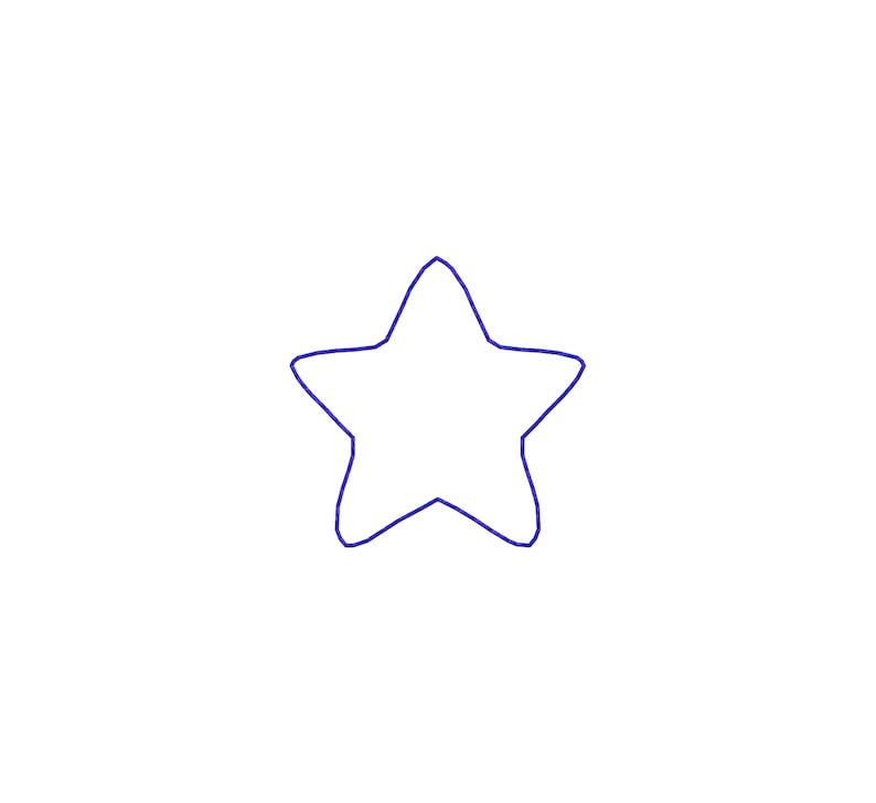 Baby Star R Round Mini Round Stars Machine Embroidery Design - 3designs & 3 Sizes ...
