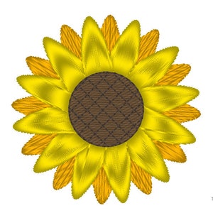 Mini Sunflower Embroidery Design-Machine Embroidery Design-INSTANT DOWNLOAD-7 sizes