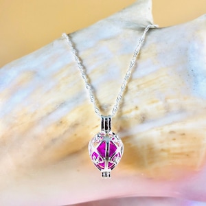 Teardrop Locket - Sterling Silver Necklace - Diffuser Jewelry - Aromatherapy Jewelry - Essential Oil Jewelry - Cage Locket - Charity Jewelry
