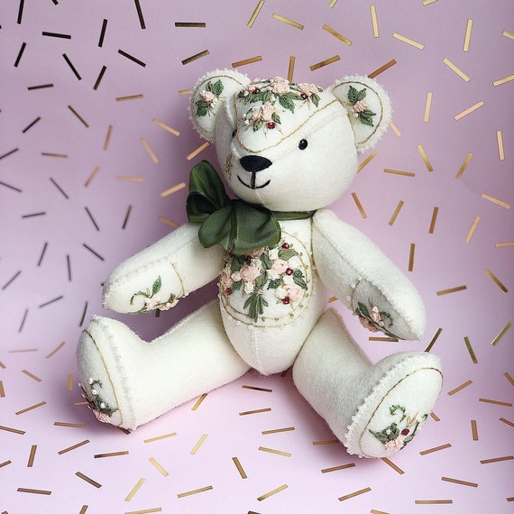 custom embroidered teddy bear
