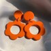 Handmade Daisy Earrings - Polymer Clay Earrings - Retro Earrings