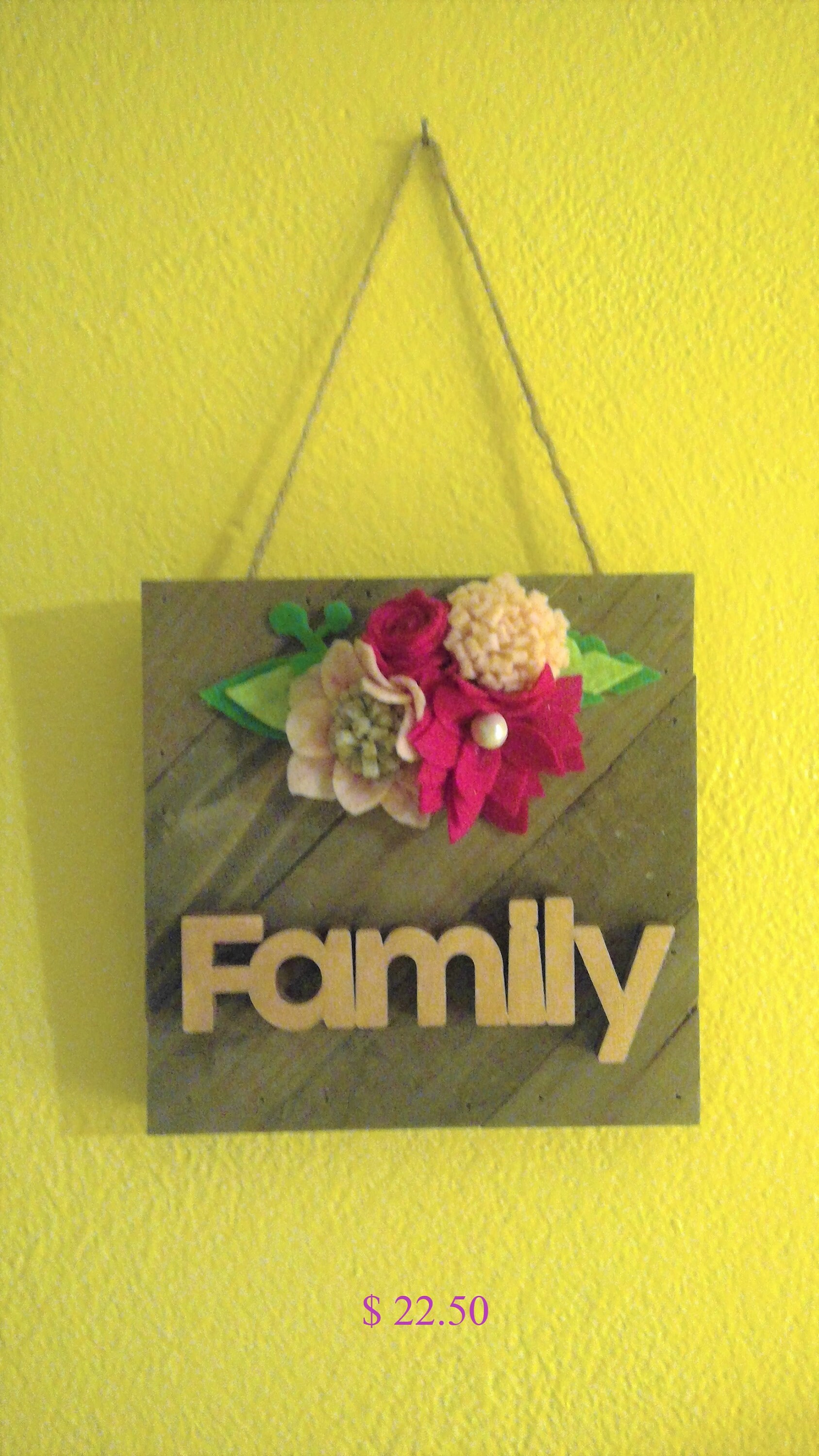 Spring shelf sitter Wood and Felt Flowers FamilyRose Gold Etsy.de