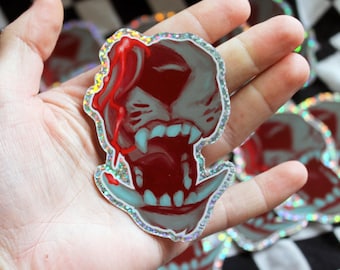 Furry Glitter Maw Sticker
