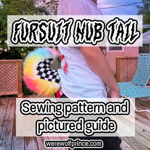 Nub Fursuit Tail Sewing Pattern and Tutorial