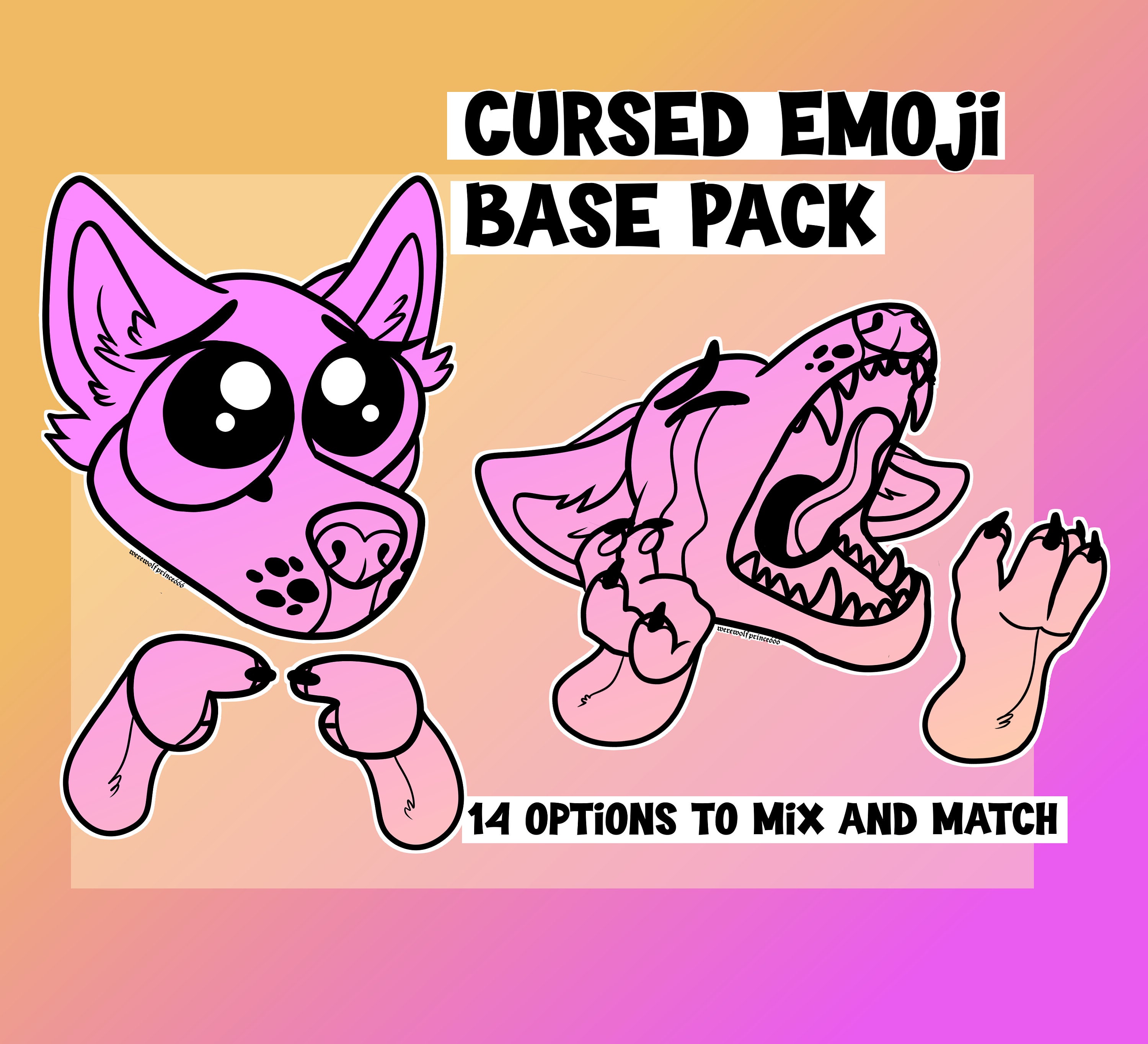 Cursed Emojis” animated sticker set for Telegram