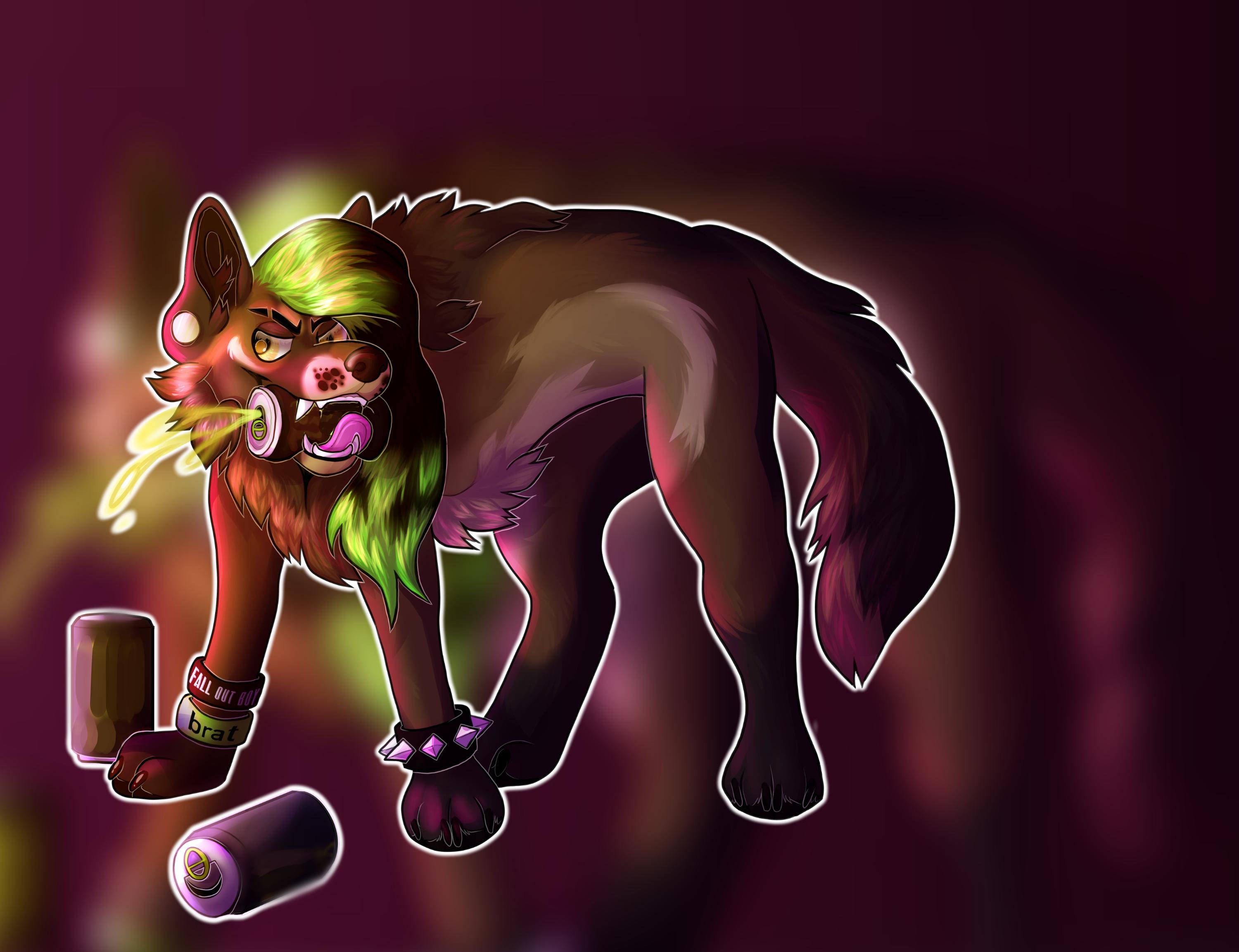 Emo Wolf Sticker - Etsy