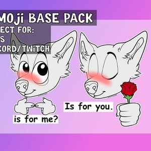 Furry Emoji Base Pack Fursona Art