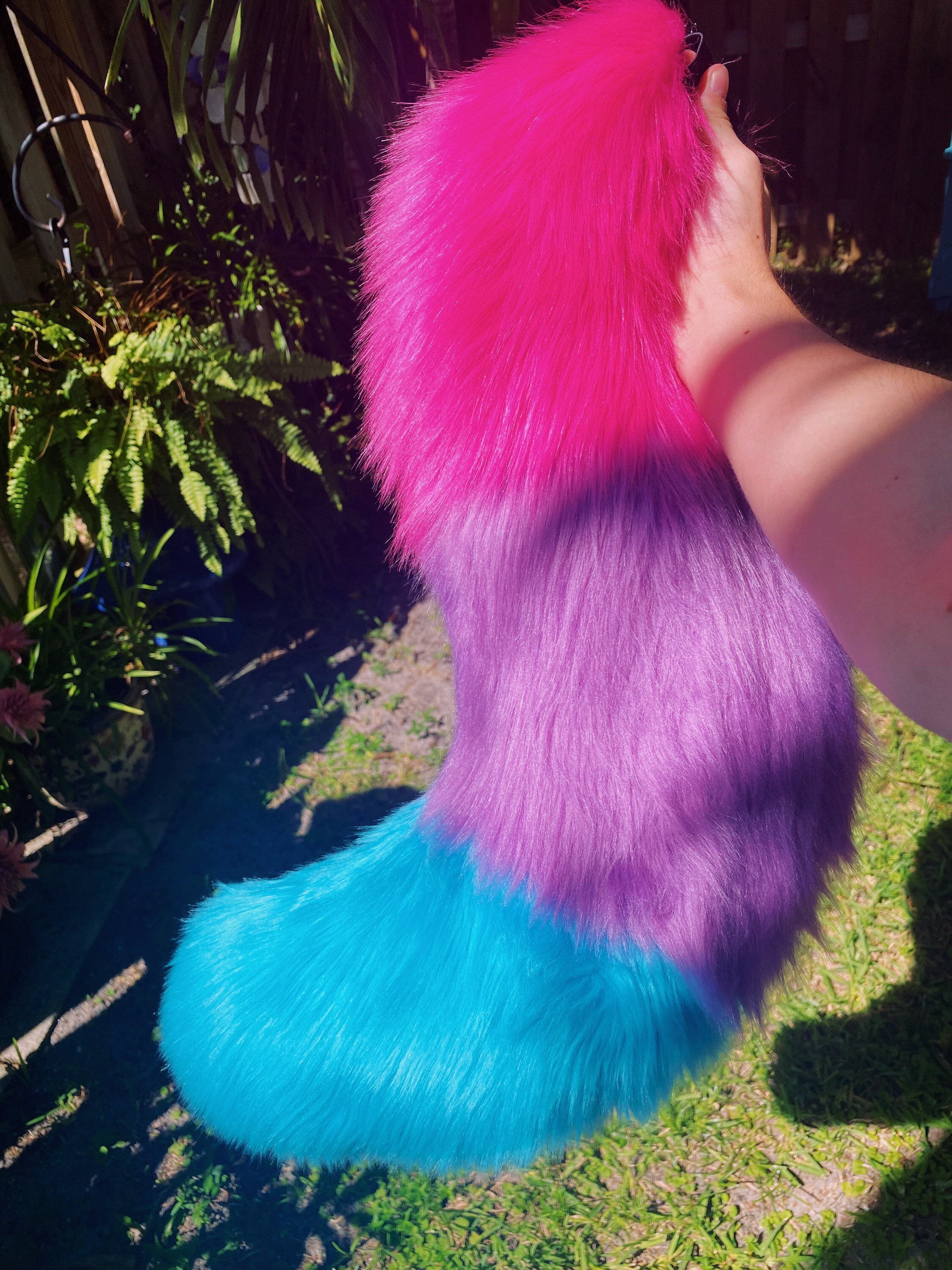 LGBTQ Pride Flag Fursuit Tails / Ready to Ship / Furry Fursona Etsy México